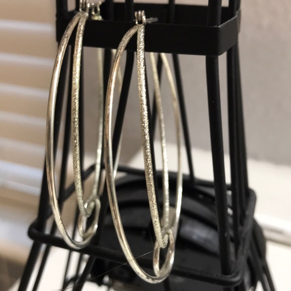 Large Hoop Earrings - Picture 2 of 5